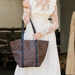 UPCYCLED Louis Vuitton Brown Monogram Tote Bag with COMPLIMENTARY card holder